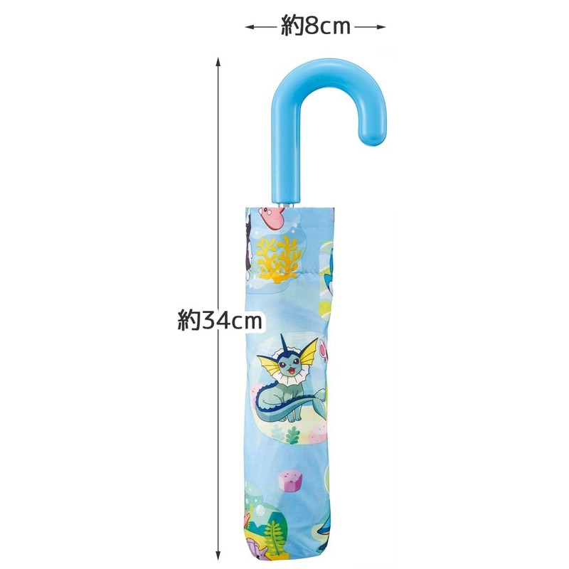 UBOT1-A Children's Folding Umbrella, 20.9 inches (53 cm), Pokémon, For