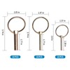 VIKKSAER 30PCS Lynch Pin Assortment Kit Linch Pin with Ring