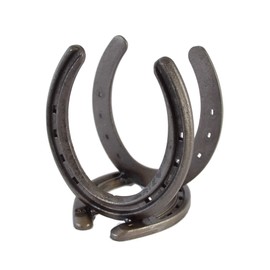 Rustic Horseshoe Napkin Holder Perfect for Napkins in the Kitchen, Dining Outside, and Picnics - Black - The Heritage Forge