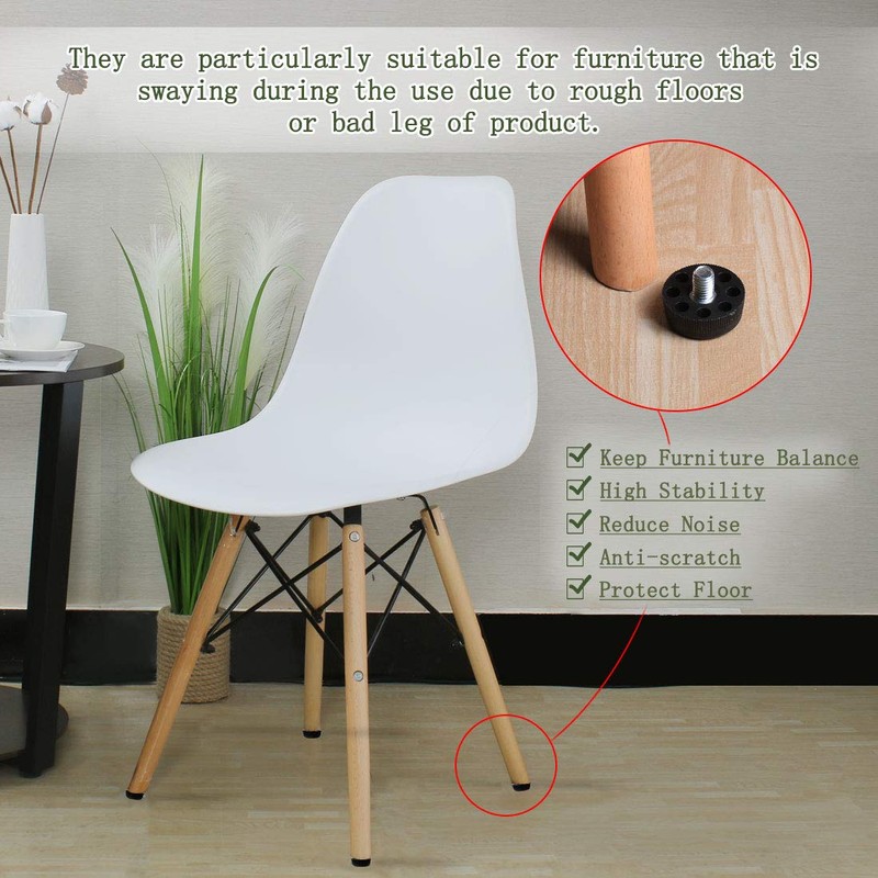 sourcing map Set of 8 Adjustable Levelling Feet M8 x