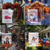 Foxany 12 Pack Seasonal Garden Flags One-Sided 12 x 18