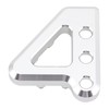 GOOFIT Silver Motorcycle Rear Brake Pedals Tip Foot Lever Brake