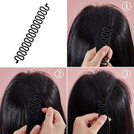 WILLBOND 14 Pieces Hair Braiding Tool Hair Styling Accessories Kit with Mini Rubber Bands for French Hair Fishbone Braid Tool and DIY Hairstyle Favors