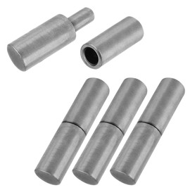 4 PCS Weldable Barrel Hinges Weld On Bullet Door Hinge 3" x 3/4" Heavy Duty Steel Detachable Hinges for Trailer Ramp Gate Swing Door (4 PCS)