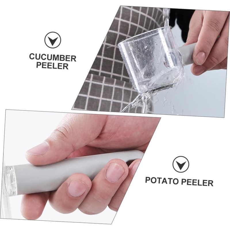 Ciieeo 1Pc Practical Vegetable Peeler with Storage Holder Compact Kitchen