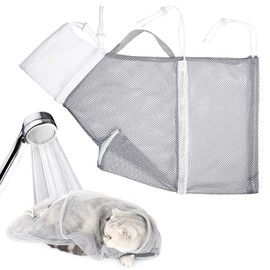 Niuhong Cat Bath Bag for Bathing Cat Shower Cat Care Bag Pet Bathing Showers Mesh Bag Anti-Bite Take a Bath Nails Cutting Clean Your Teeth Medication and Injections