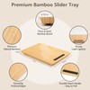 Fullin 360°Appliance Slider, Bamboo Sliding Tray for Coffee Maker, Appliance