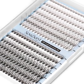 Madam Fifi 10D & 20D Lash Clusters, DIY Individual Lash Extensions, Soft Reusable Natural Eyelashes, 0.07mm C Curl, Mixed Lengths 8-14mm, Natural Look False Lashes