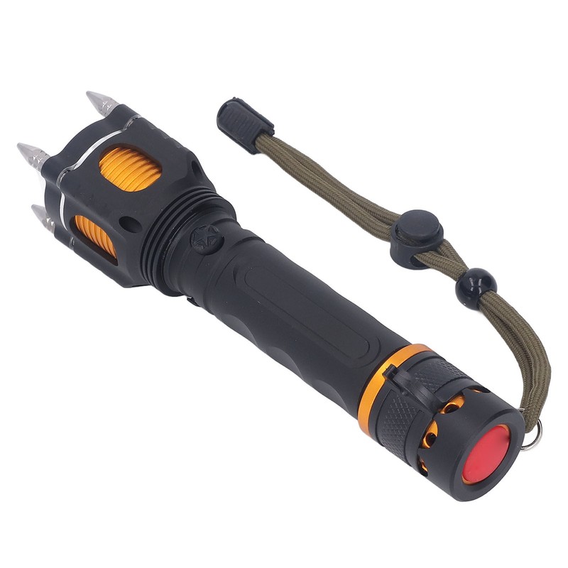 Rechargeable LED Flashlight Self Defense Super Bright Emergency Flashlight for
