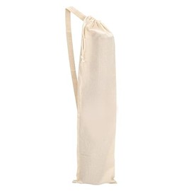 Mayatra's Organic Cotton Yoga Mat Bag Large Size Lightweight Washable Dust Tote Cover with Adjustable Strap Unisex Plain Carry Case for Exercise Pilates Gym Travel Storage