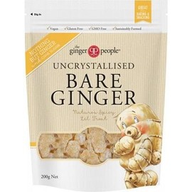 THE GINGER PEOPLE Uncrystallised Bare Ginger 200g