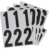 Hillman 843445 Reflective Adhesive Mailbox Number Pack, 3", Black and