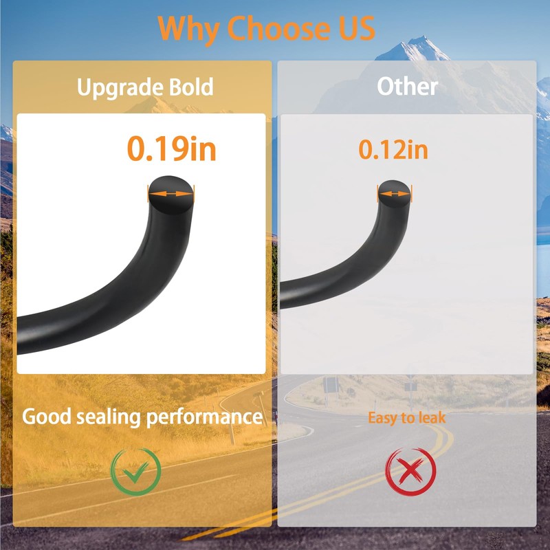 Upgraded Rubber Fuel Cap Gasket O-Ring for Prevent Leakage Compatible