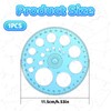 BOHUIZ Circle Template for Drawing, Plastic Round Stencil Templates Professional
