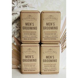 Castelbel 4-Pack Castelbel Portugal SANDALWOOD Men's Grooming Scented Bar Soap 10.5 oz