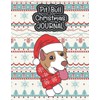 Pit Bull Cartoon Christmas Journal: 120 Lined Pages Notebook, Journal,