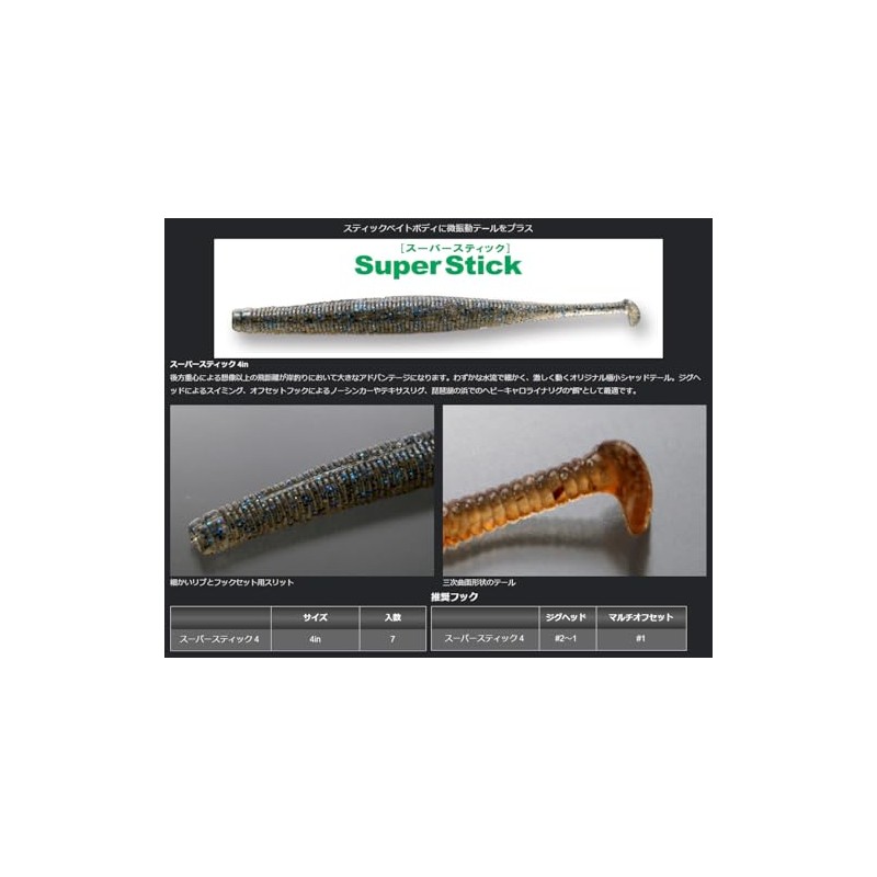 Issei Super Stick 4 Inch #7AK Shad (Gold)