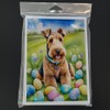 Caroline's Treasures DAC4916GCA7P Airedale Terrier Easter Egg Hunt Greeting Cards