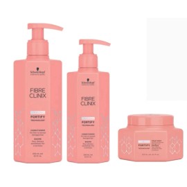 Schwarzkopf Fibre Clinix Fortify Shampoo, Conditioner, Treatment Set
