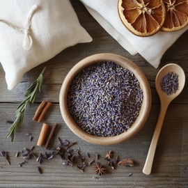 SavorSatch Dried Lavender Flowers Buds – 2 oz Resealable Pouch | Culinary Grade, Whole Flower, Kosher Certified, Non-GMO | Soothing Aroma, Herbal Tea, Baking, Crafts, Sachets – Product of Albania