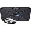 Windshield Sun Shade Custom Fit for Toyota Prius 2023-2024, Upgraded