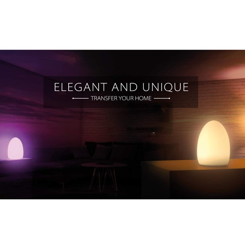 Mr.Go 8-Inch Rechargeable LED Egg Light - Dimmable Baby Night