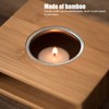 Teapot Warmer Household Bamboo Teapot Heating Base Holder Office Teaware