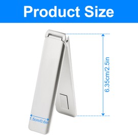 Tabanzhe Phone Holder - Multi-functional Card Style Phone Stand for Desk Adjustable Mini Metal Magnetic Neutral Lightweight Bracket Universal in Various Phone Models(Silver)