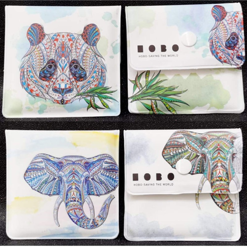 4Pcs Environmental Portable Ashtray Reusable Ash Pouch Fireproof Mini Ashtray