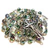 GeekTenet Rosary Beads Chaplet Dazzle Artificial Crystal Glass Rosery Cross