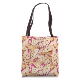 Cork with Pink Inserts Photographic Pattern Tote Bag
