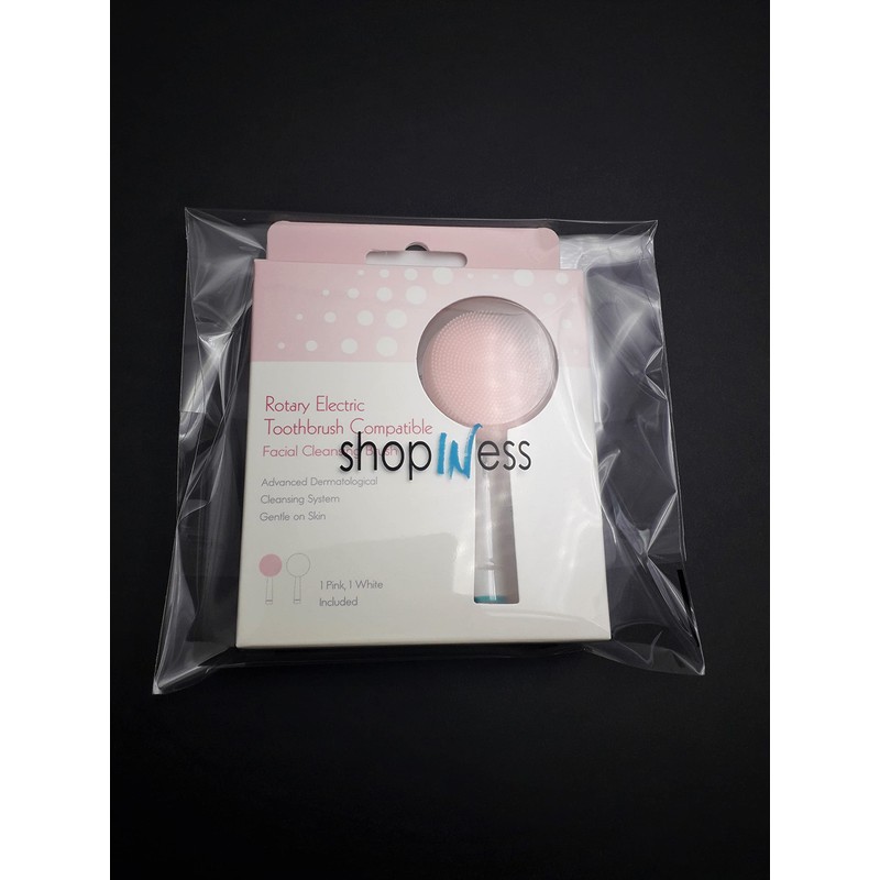 Facial Cleansing Heads Compatible with Electric Toothbrushes (Pack of 2: