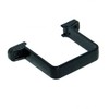 FLOPLAST 65mm Square Flush Down Pipe Clip - Black