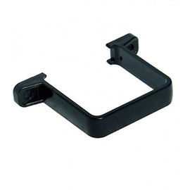 FLOPLAST 65mm Square Flush Down Pipe Clip - Black