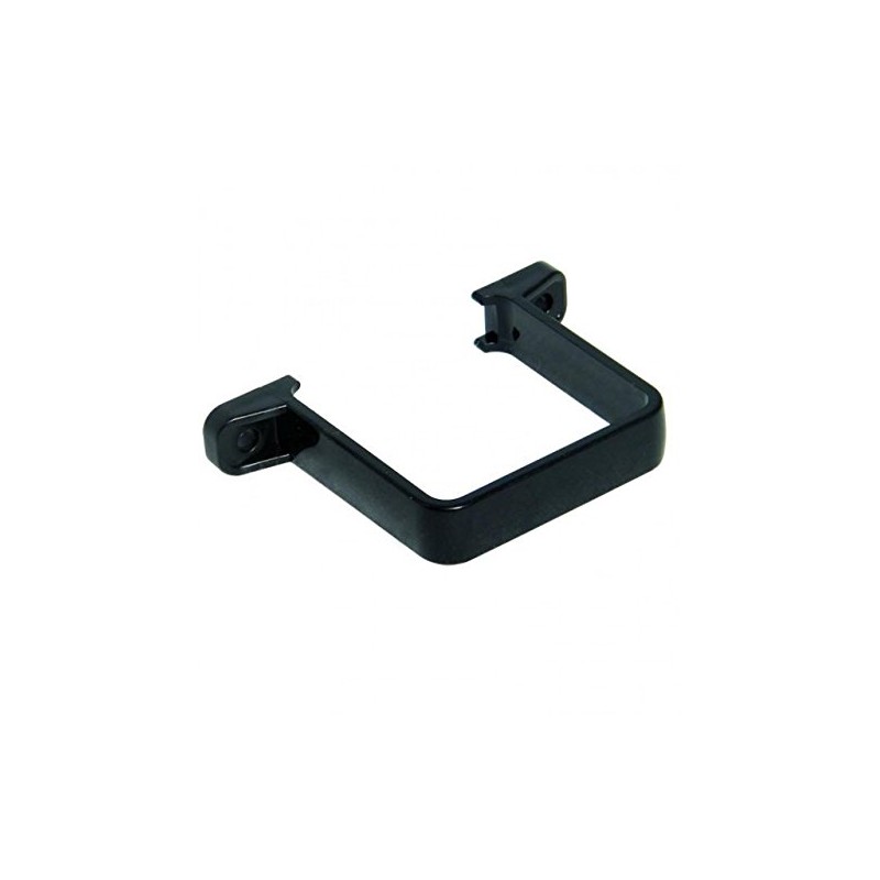 FLOPLAST 65mm Square Flush Down Pipe Clip - Black