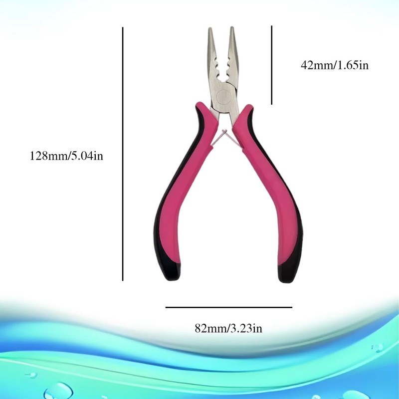 1 Pcs Hair Extension Pliers,3 Holes Plier For Micro Nano