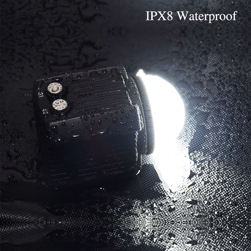 Mini Rechargeable LED Video Light Diving Photography Lamp Underwater 60M
