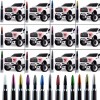 VMS RACING Chrome With Orange Bullet Antenna for Ford F150