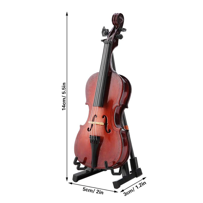 Miniature Cello 5.5 Inch Mini Cello Model with Wooden Musical
