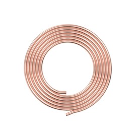 Aopin Red Copper Refrigeration Tubing ID 2.5mm / 1/10" x OD 3.5mm / 7/50" Hollow Copper Tubing - 2m / 6.56 Ft / 79 in Length for Refrigerator Capillary Tubing, Cooling Systems