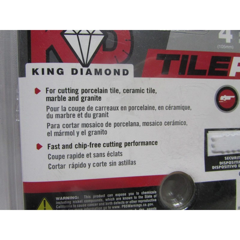 DIAMOND KING New KING DIAMOND 4" Diamond Continuous-Rim Circular Saw