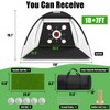 Golf Net,10x7ft Golf Hitting Net with Multiple Targets, All-in-1 Outdoor