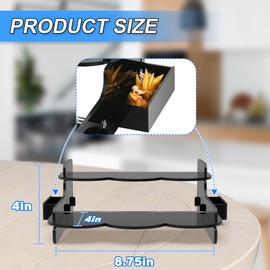 Acrylic Riser Display Shelf, Acrylic Display Stand for Funko POP Figures, Unique and Novel 2 Tier Perfume Organizer Tiered Display Stand Risers for Display, Acrylic Display for Decoration and