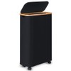 Merkisa Slim Laundry Hamper with Wheels,Narrow Hampers for Laundry,Freestanding Laundry