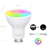 Fitop Fitop Alexa Glhbirnen GU10 Wlan Smart Lampe,4.7W Entspricht 50W,RGB