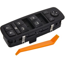 ZAPOSTS Interruptor de ventana eléctrica. 3 + 0 pines de metal. Se adapta a Dodge Grand Caravan 2012-2017, Chrysler Town & Country, 2012-2016. Interruptor maestro vidrios de puerta de control lateral