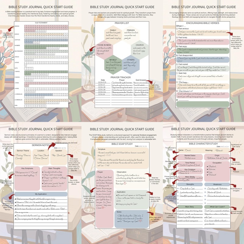 Bible Study Journal - Church Notes Journal - Soap Bible