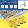Glarks 50Pcs Heavy Duty Lynch Pin with Lanyard Cable Set