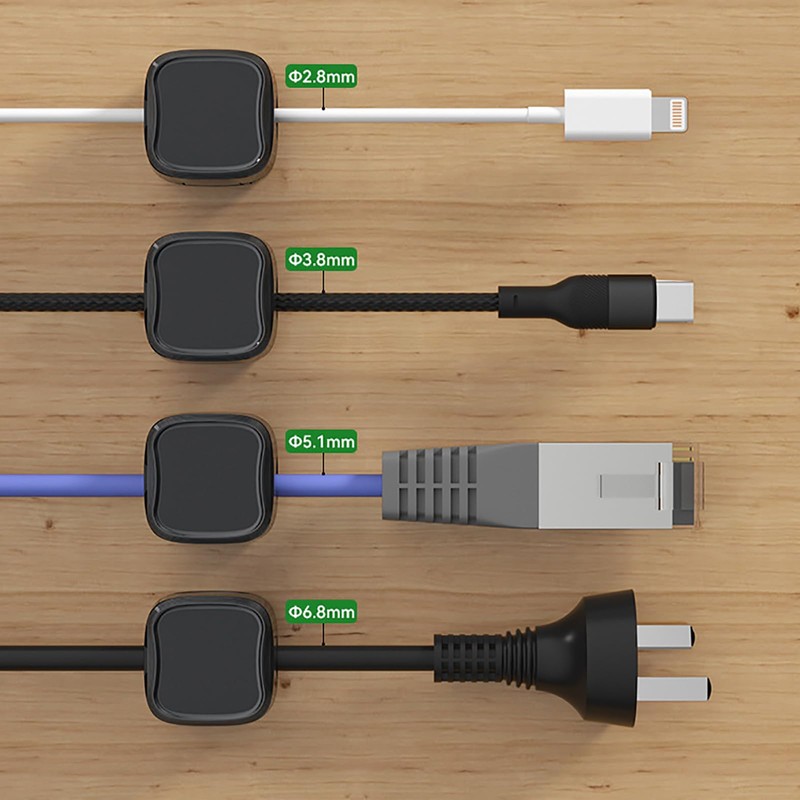 Plug holder, charging cable magnetic cable organiser storage holder, charging