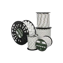 KIS Premium Quality Double Braided Polyester Rope 12 MM (1/2" 60 ft) - Multi Size - Heavy-Duty Extra Strength - Multi-Purpose Rope, Sailing, Crafting, Camping Rope, Nylon Rope- Made in Turkey